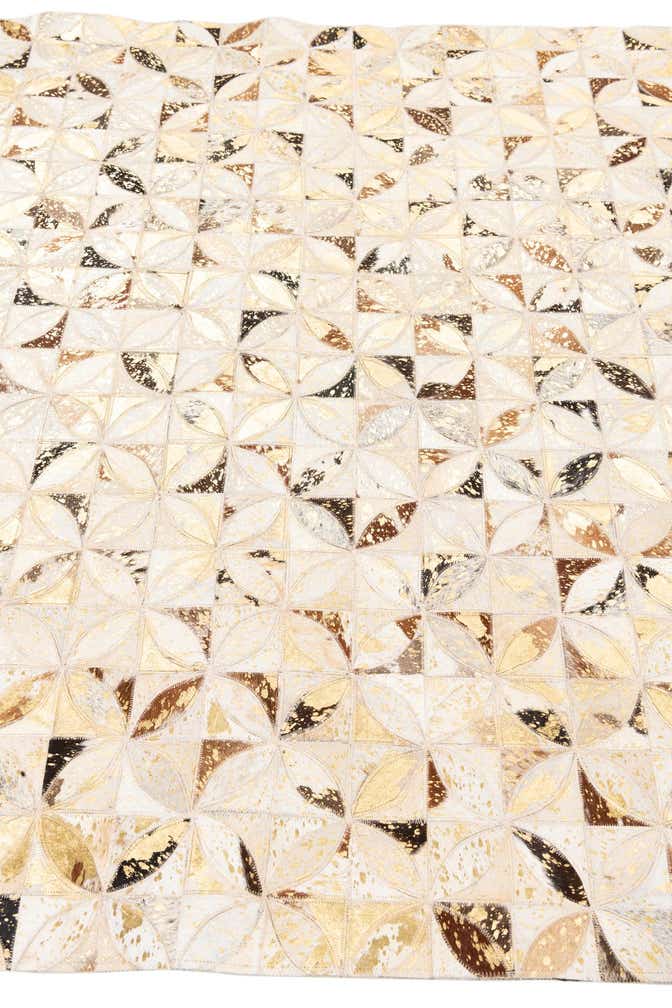 5' x 8' Cowhide Leather Rug