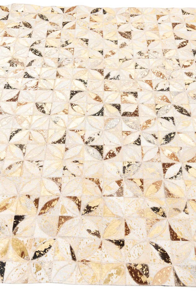 Detail image of 5' x 8' Cowhide Leather Rug