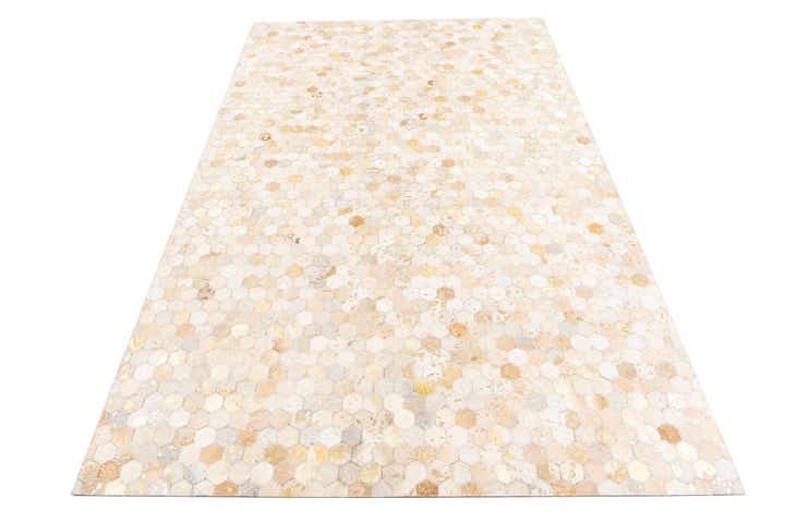 5' 1 x 8' Cowhide Leather Rug