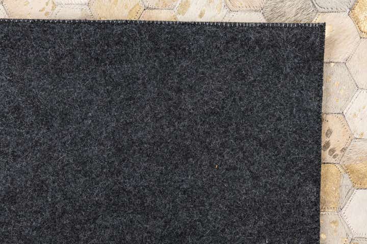 5' 1 x 8' Cowhide Leather Rug