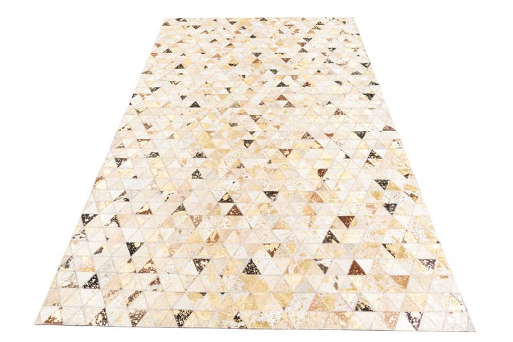 Detail image of 4' 10 x 7' 10 Cowhide Leather Rug