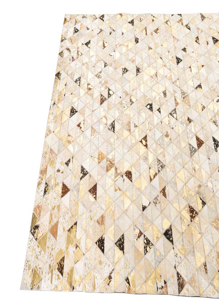 4' 10 x 7' 10 Cowhide Leather Rug