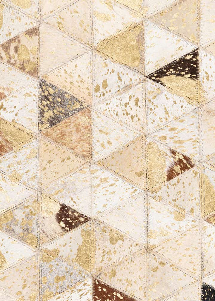 4' 10 x 7' 10 Cowhide Leather Rug