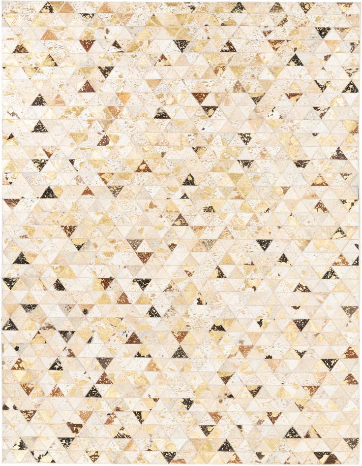 Detail image of 4' 10 x 7' 10 Cowhide Leather Rug