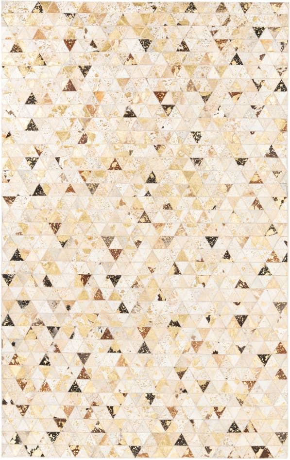 Detail image of 4' 10 x 7' 10 Cowhide Leather Rug