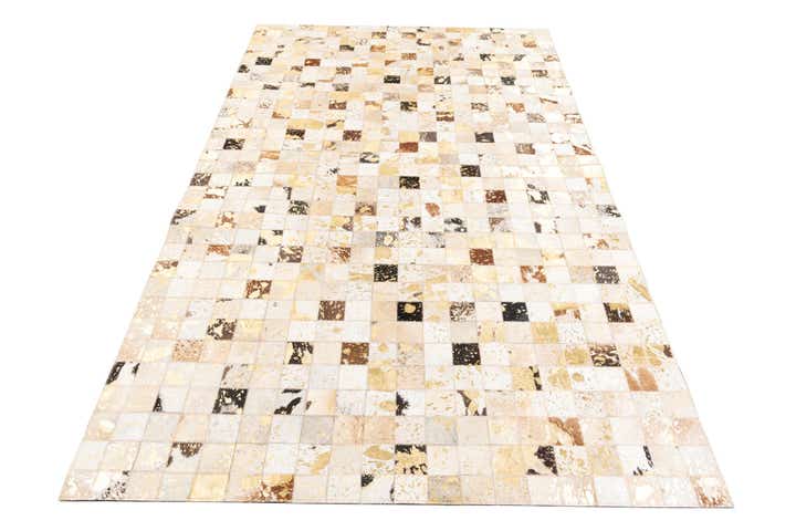 5' x 8' Cowhide Leather Rug