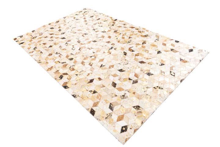 5' x 8' Cowhide Leather Rug