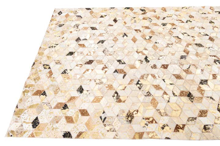 5' x 8' Cowhide Leather Rug