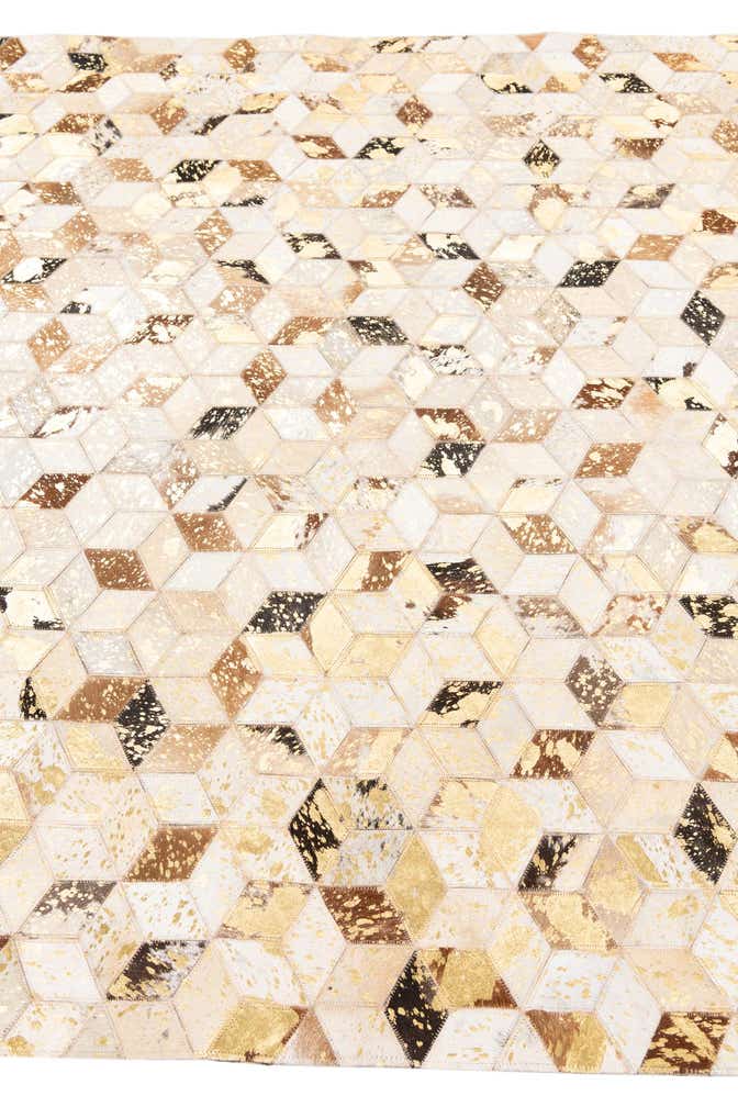 5' x 8' Cowhide Leather Rug