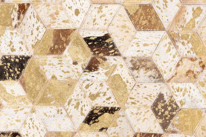 5' x 8' Cowhide Leather Rug
