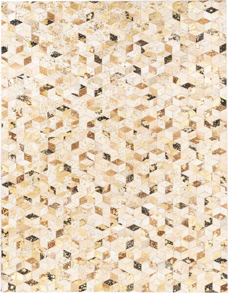 Detail image of 5' x 8' Cowhide Leather Rug