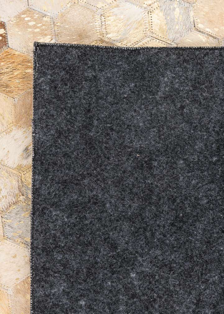 5' x 8' 2 Cowhide Leather Rug