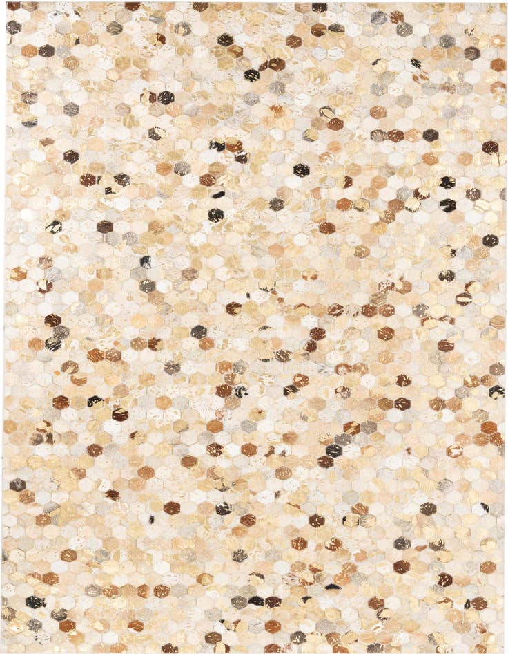 Detail image of 5' x 8' 2 Cowhide Leather Rug