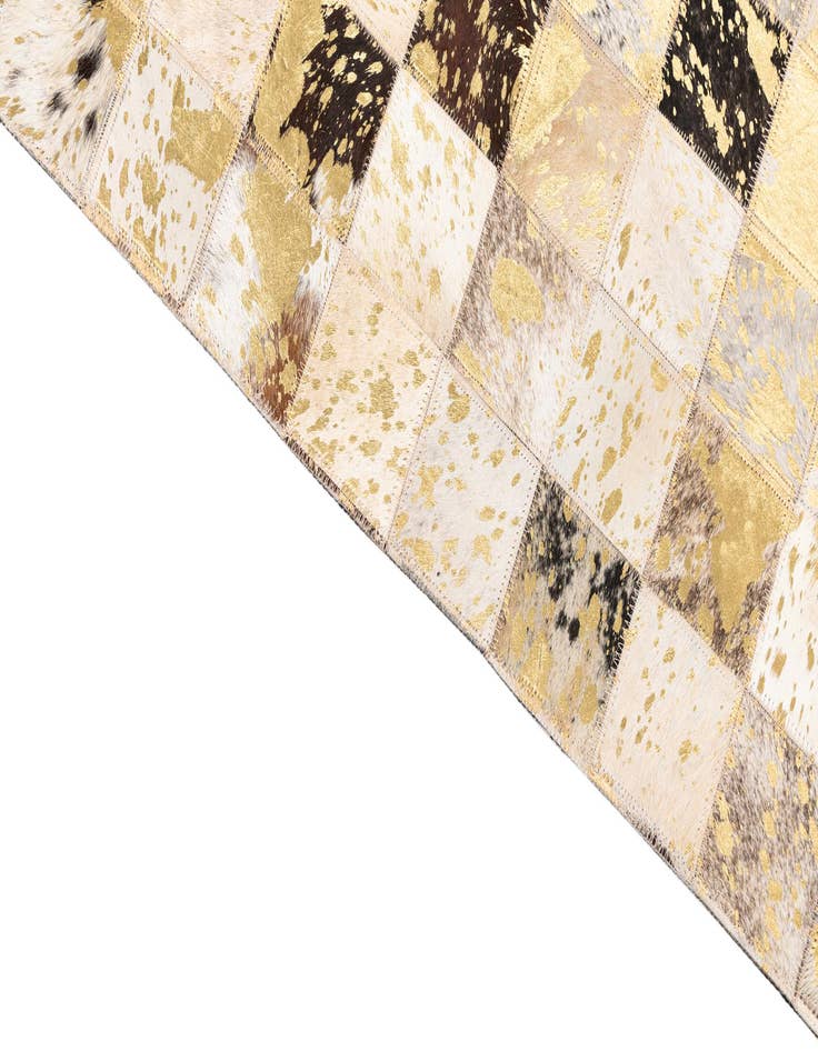 Detail image of 5' x 8' 1 Cowhide Leather Rug