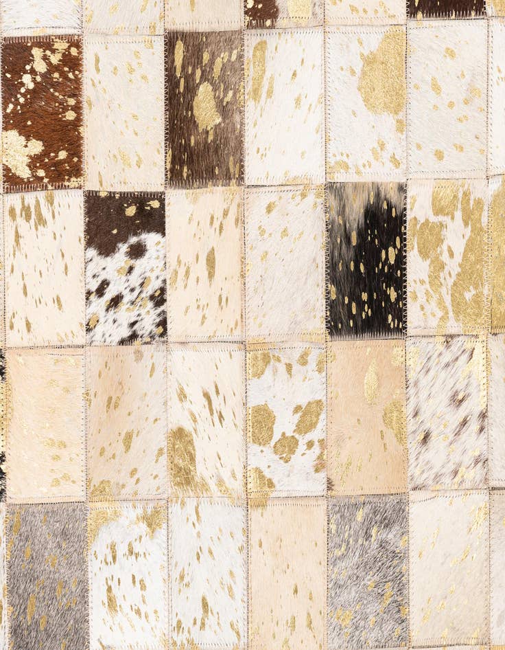 Detail image of 5' x 8' 1 Cowhide Leather Rug