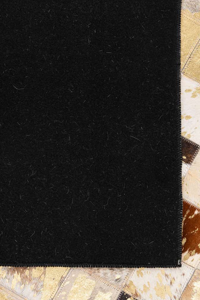 5' x 8' 1 Cowhide Leather Rug