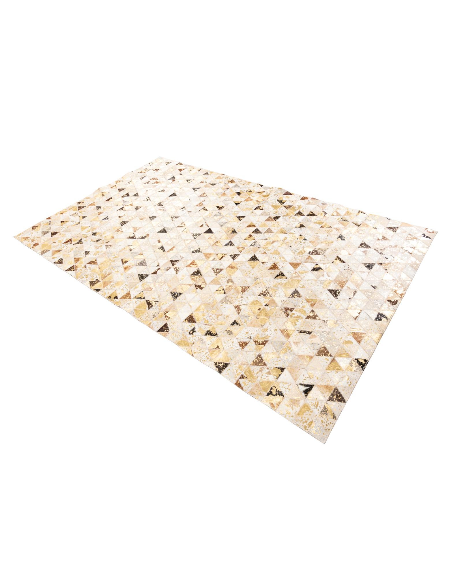 4' 10 x 7' 10 Cowhide Leather Rug