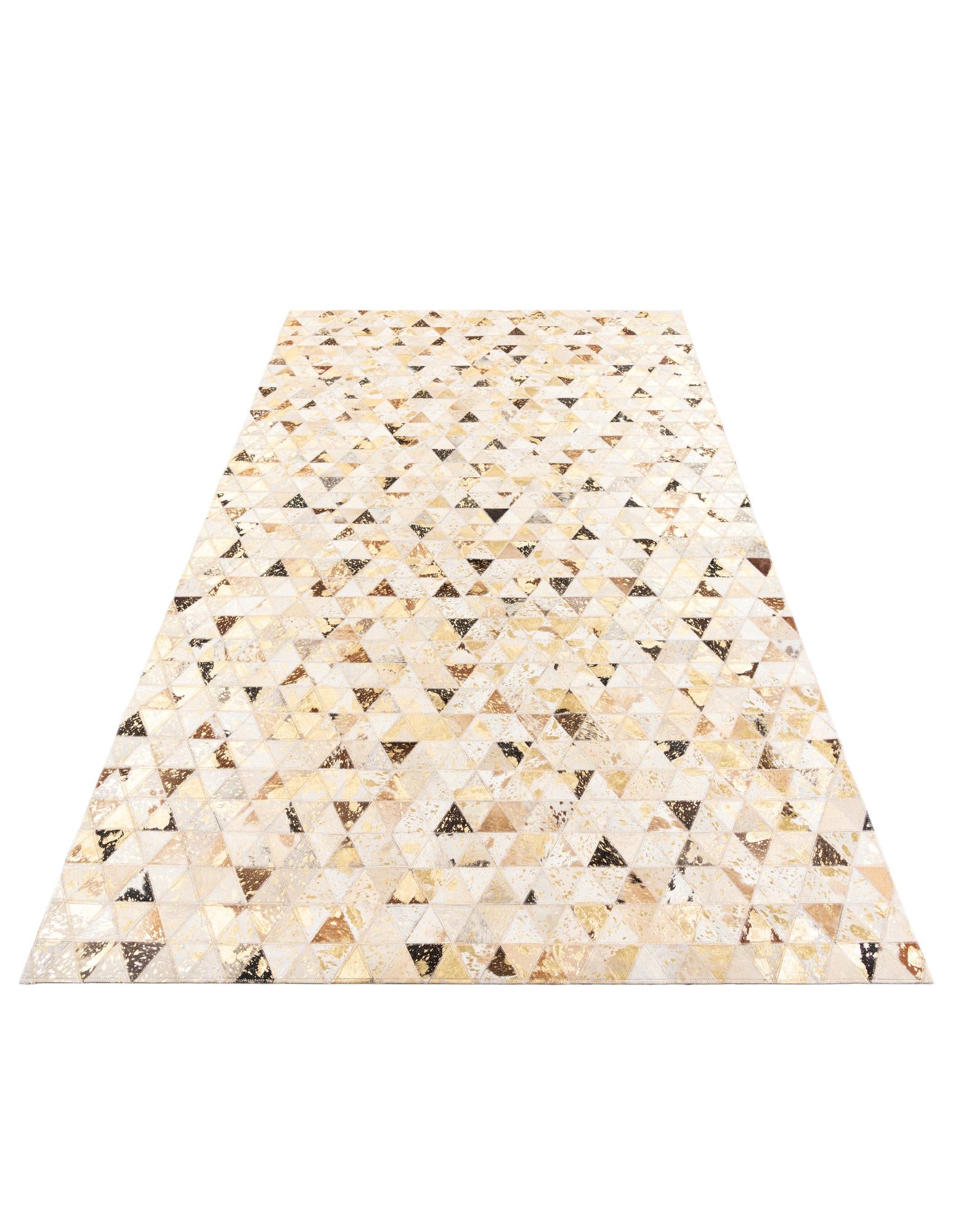 4' 10 x 7' 10 Cowhide Leather Rug