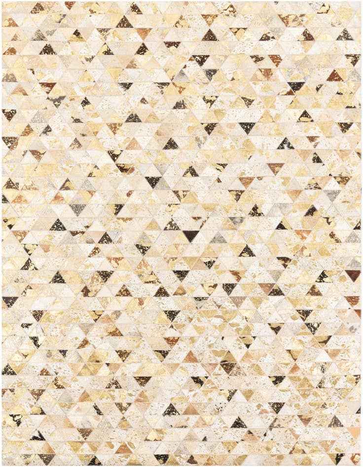 Detail image of 4' 10 x 7' 10 Cowhide Leather Rug