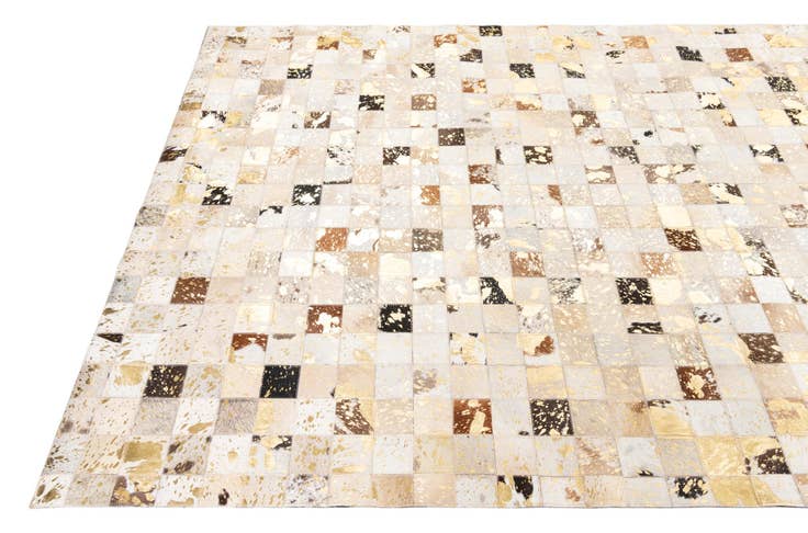 Detail image of 5' x 8' Cowhide Leather Rug