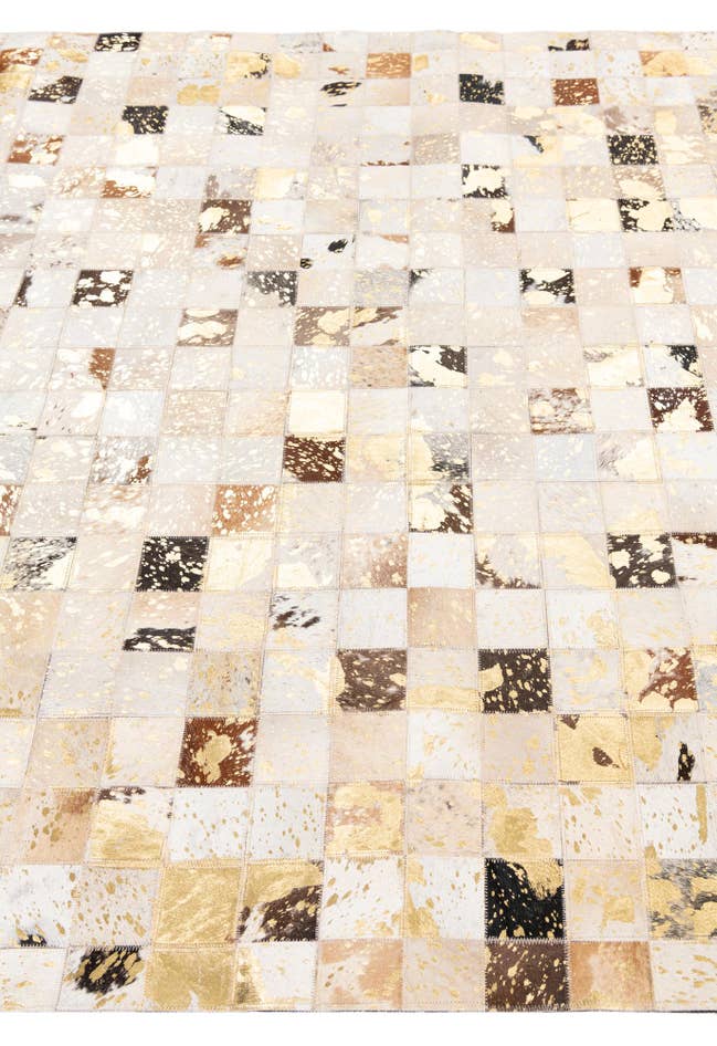 Detail image of 5' x 8' Cowhide Leather Rug
