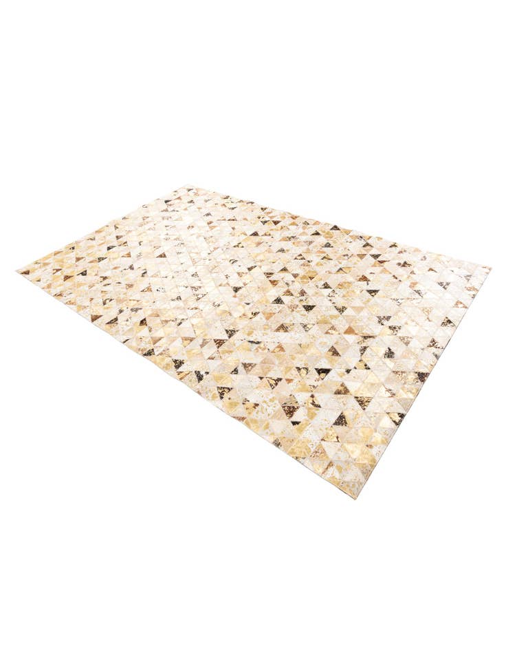 Detail image of 4' 10 x 7' 10 Cowhide Leather Rug