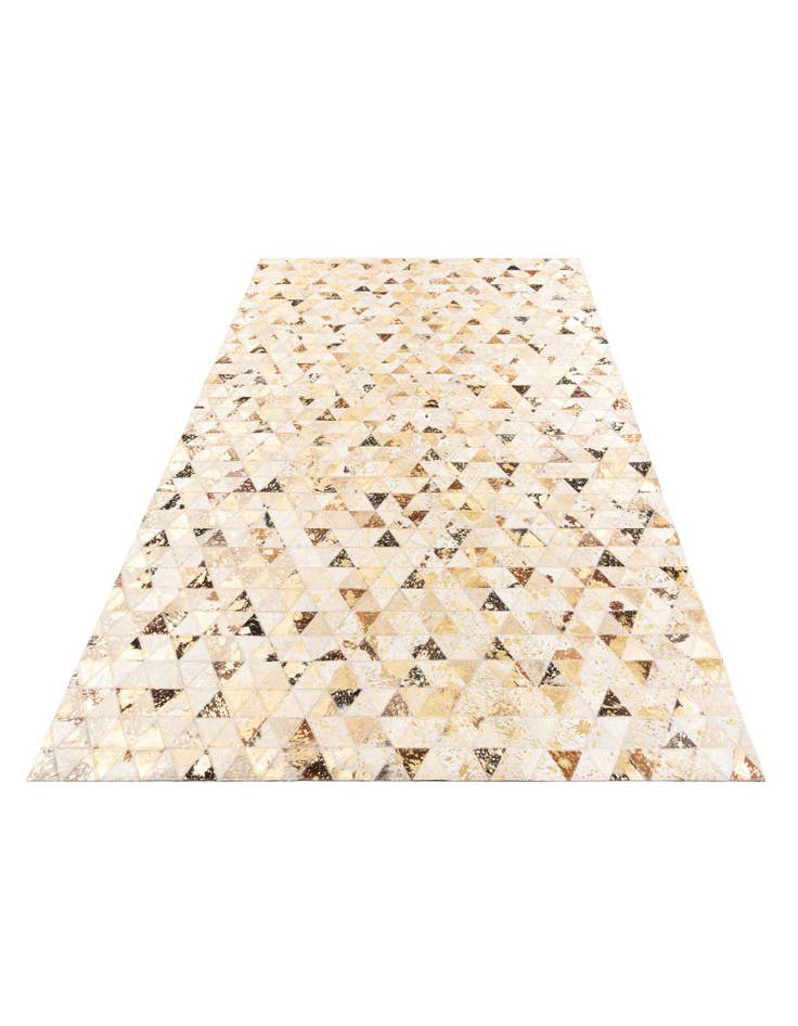 Detail image of 4' 10 x 7' 10 Cowhide Leather Rug