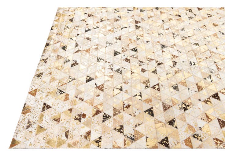 Detail image of 4' 10 x 7' 10 Cowhide Leather Rug