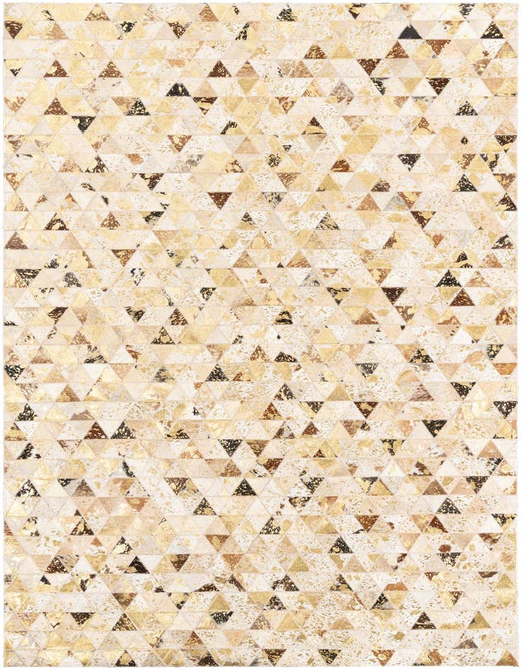 Detail image of 4' 10 x 7' 10 Cowhide Leather Rug