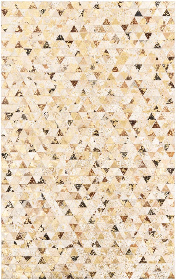 Detail image of 4' 10 x 7' 10 Cowhide Leather Rug