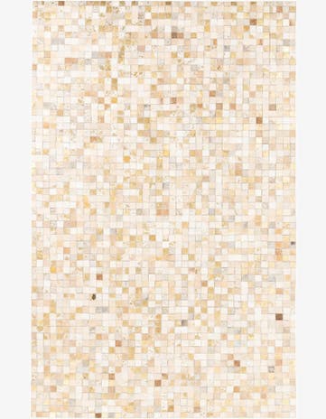 5' x 8' 1 Cowhide Leather Rug