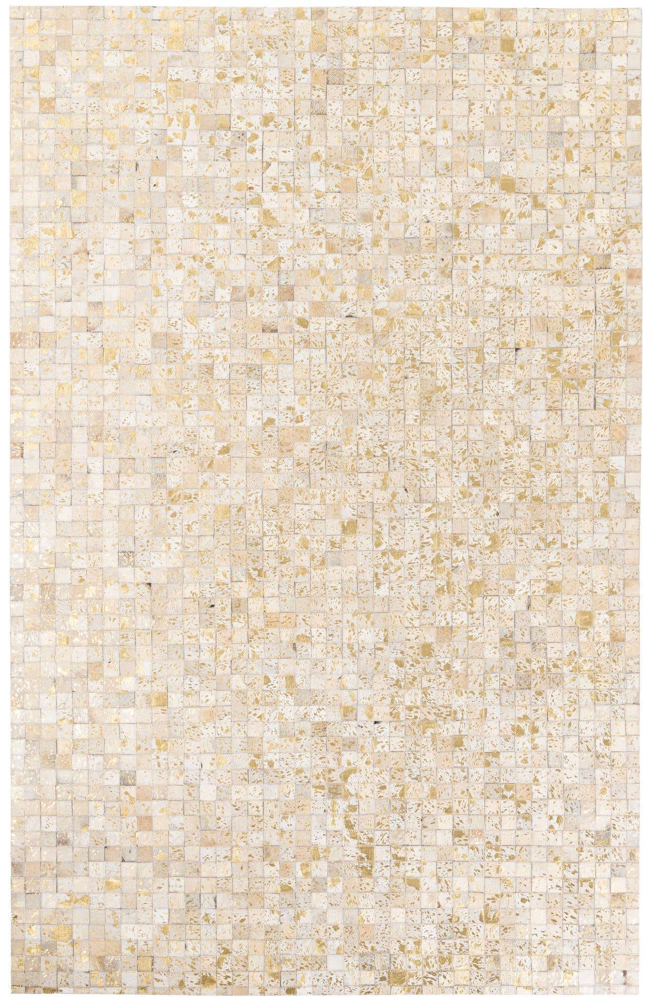 5' 1 x 8' Cowhide Stocks Rug