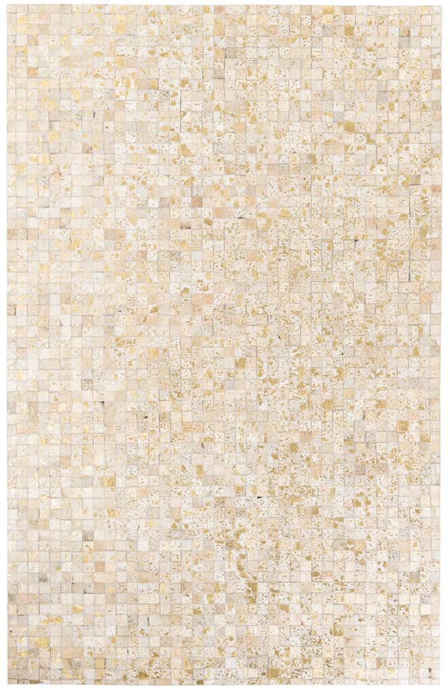 5' 1 x 8' Cowhide Stocks Rug