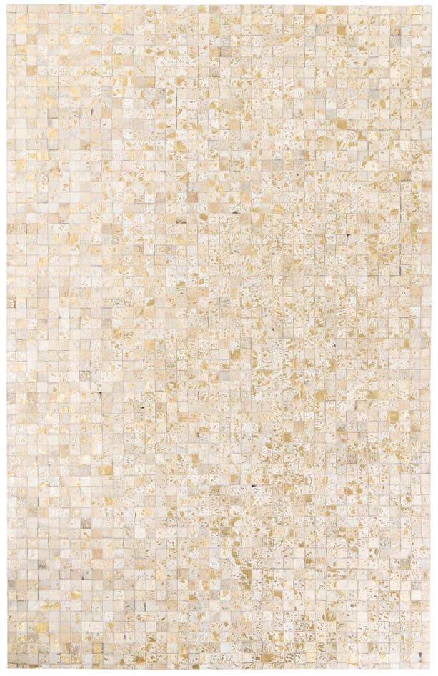Detail image of 5' 1 x 8' Cowhide Stocks Rug