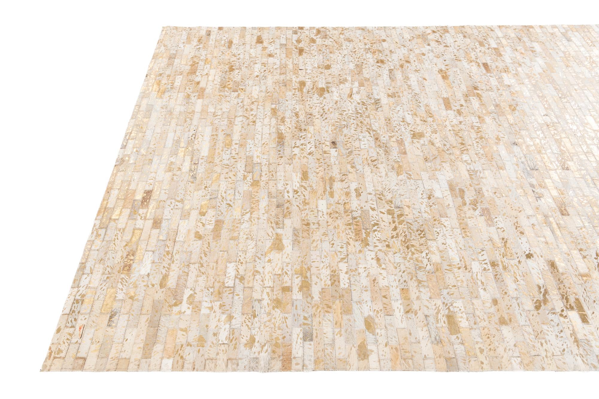 5' 4 x 7' 6 Cowhide Stocks Rug