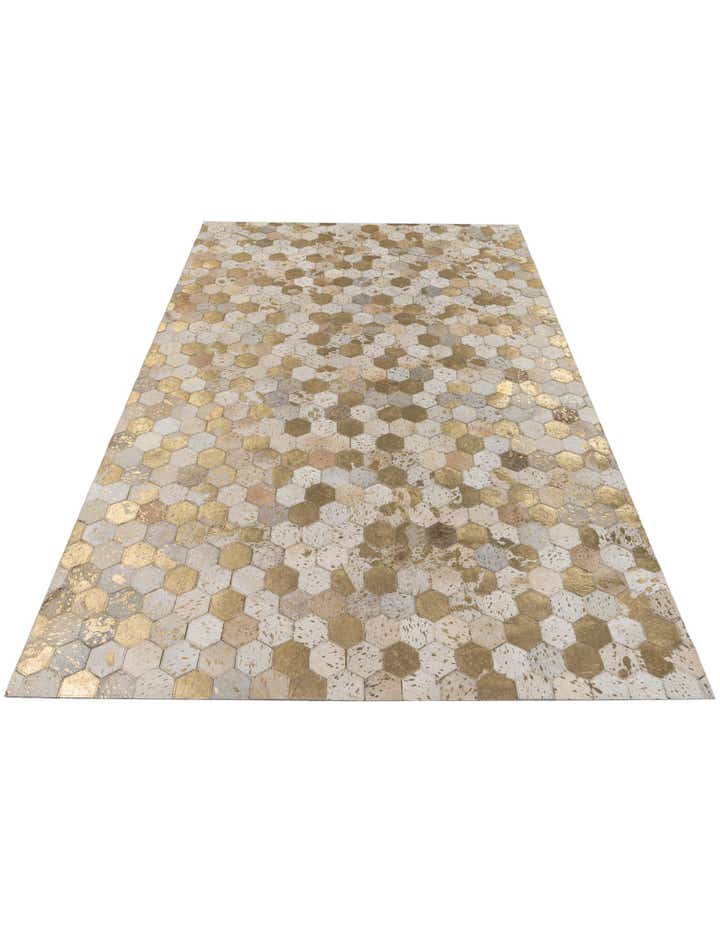 4' 10 x 7' 5 Cowhide Stocks Rug