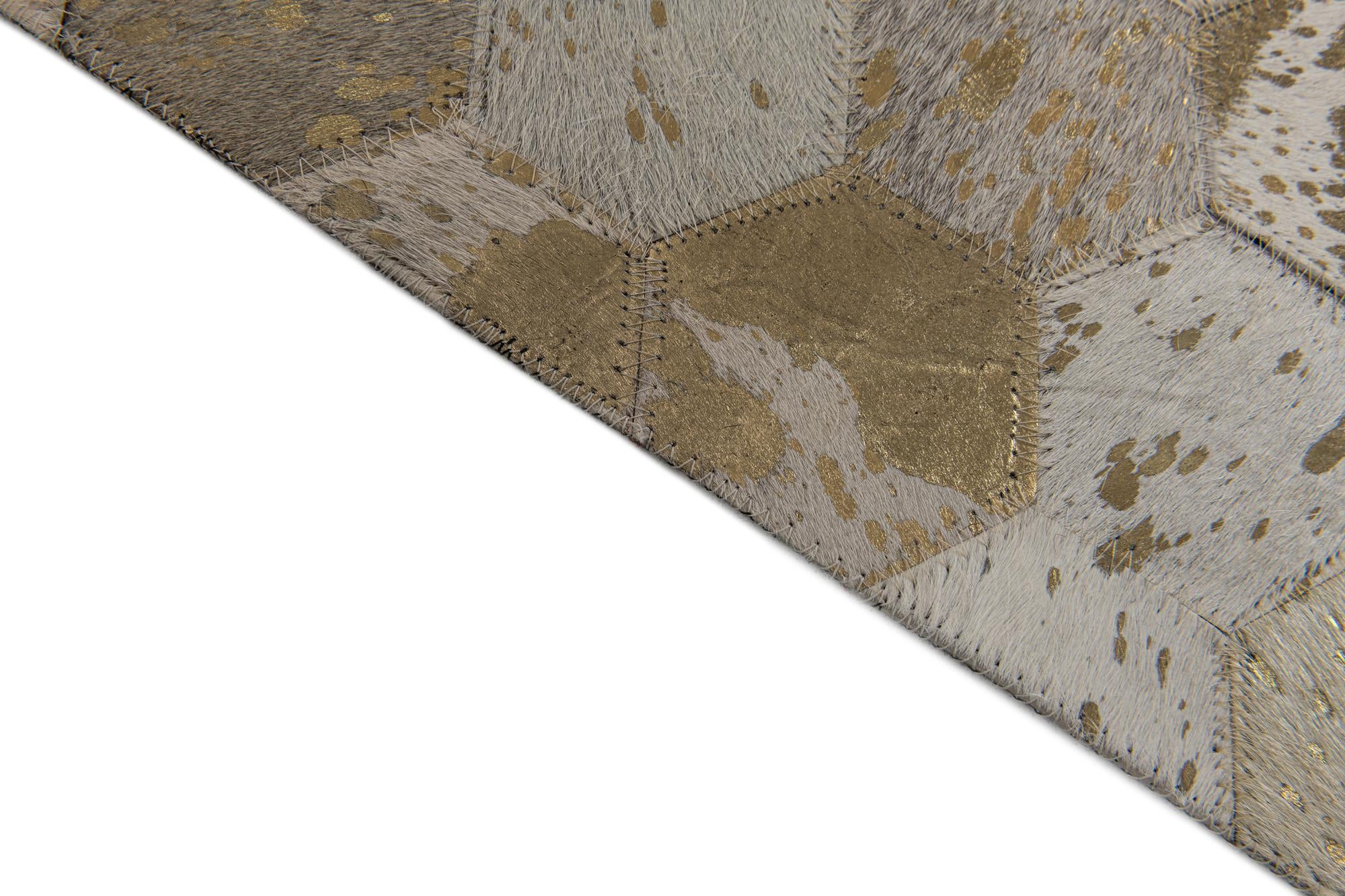 4' 10 x 7' 5 Cowhide Stocks Rug