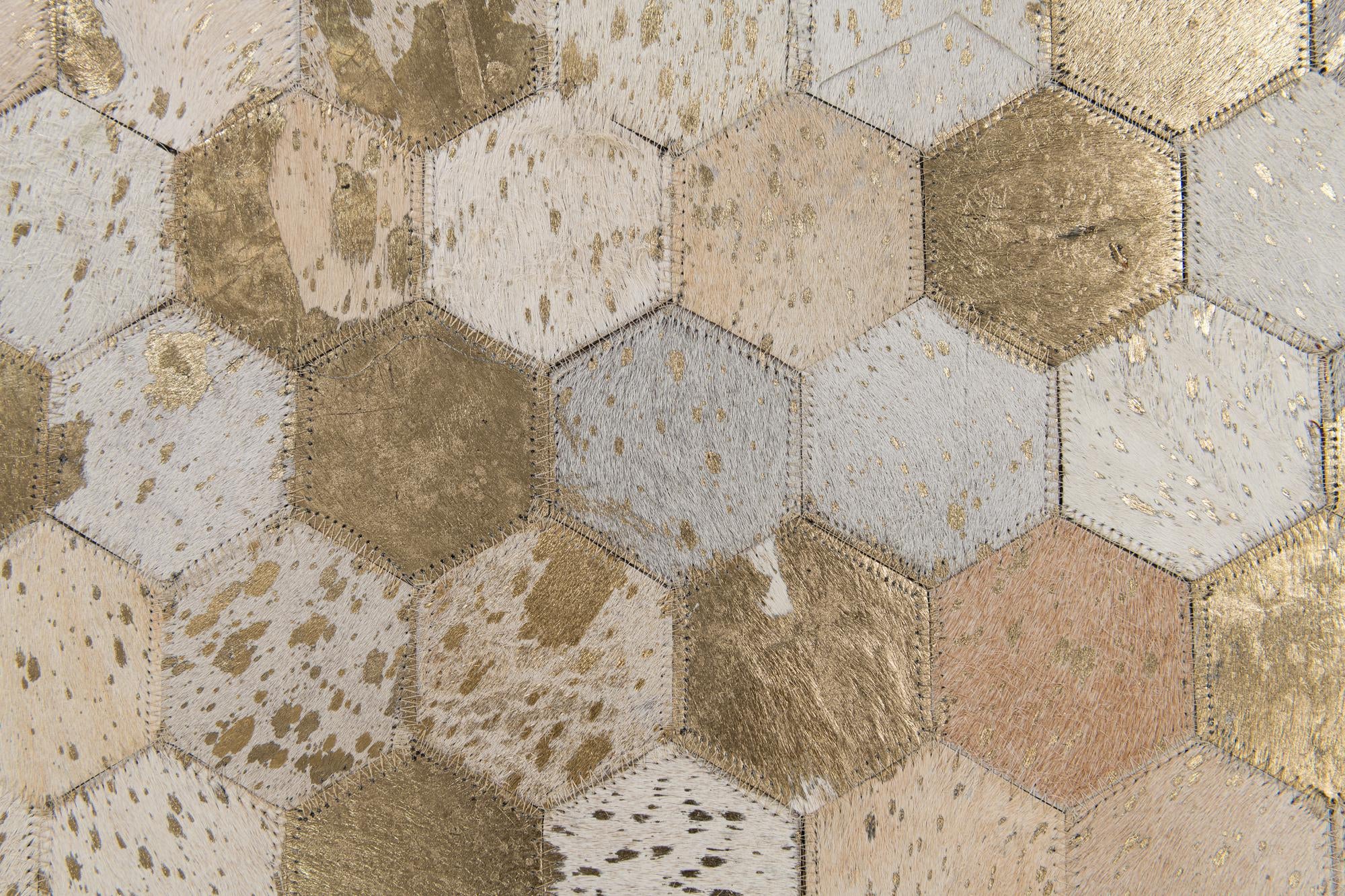 4' 10 x 7' 5 Cowhide Stocks Rug