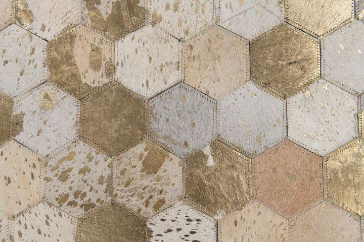 4' 10 x 7' 5 Cowhide Stocks Rug