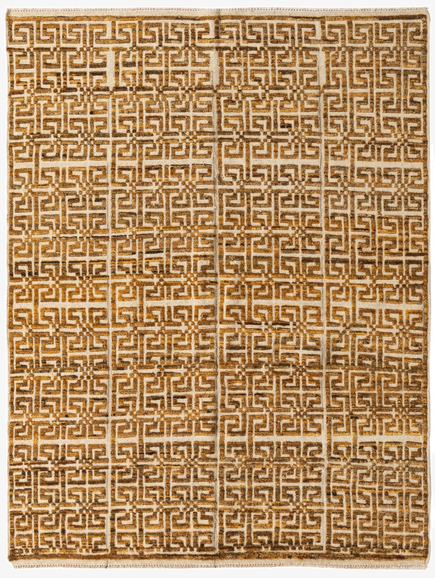 5' 7 x 7' 6  Hand Knotted Darya Wool Rug