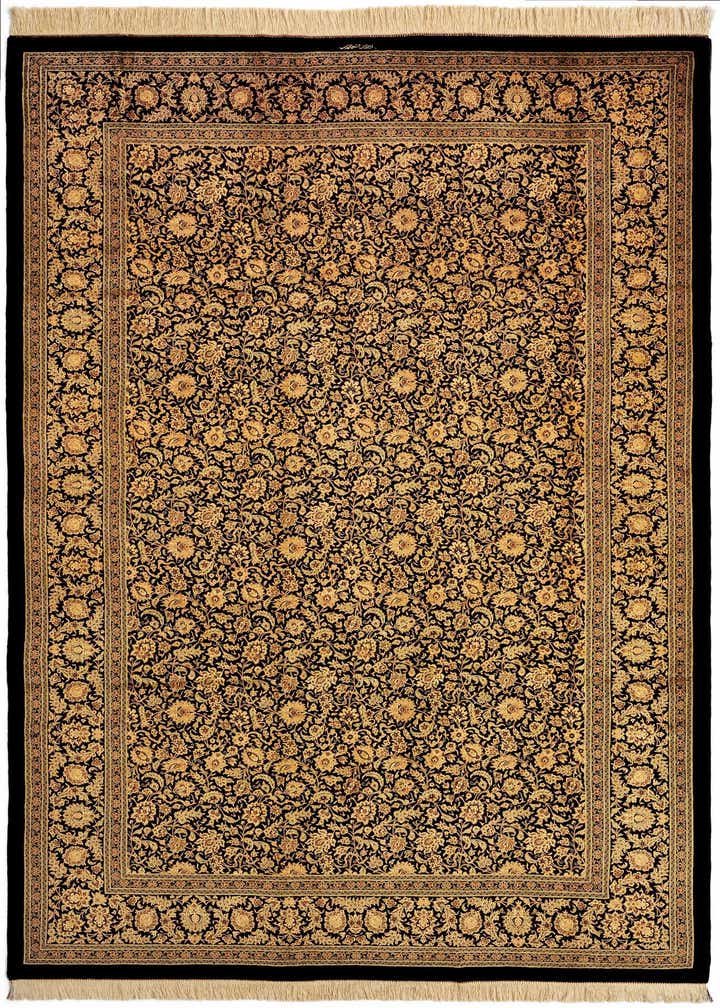 6' 7 x 9' 9 Ghom Silk Rug