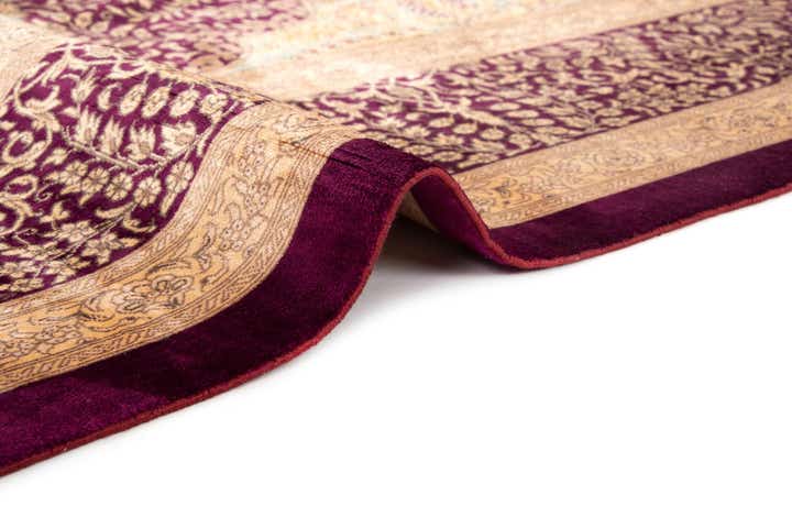 200cm x 295cm Handgeknüpft Ghom Silk Persisch Teppich