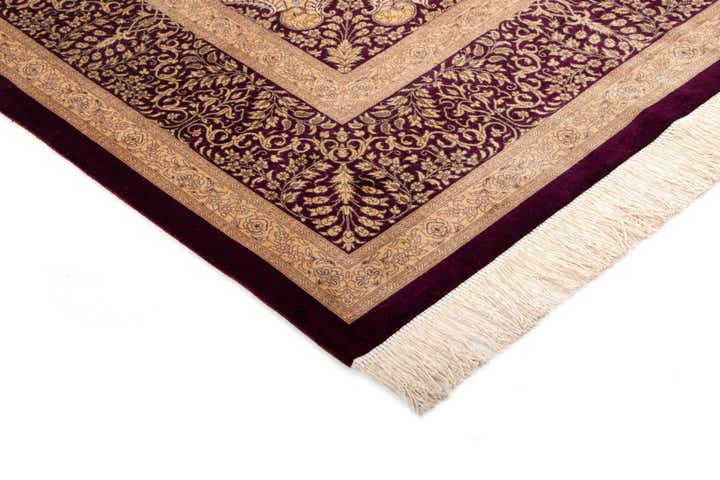 200cm x 295cm Handgeknüpft Ghom Silk Persisch Teppich