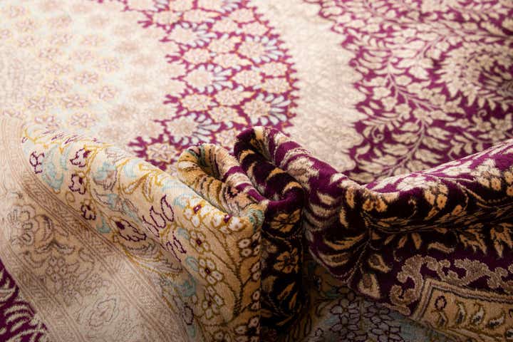 200cm x 295cm Handgeknüpft Ghom Silk Persisch Teppich