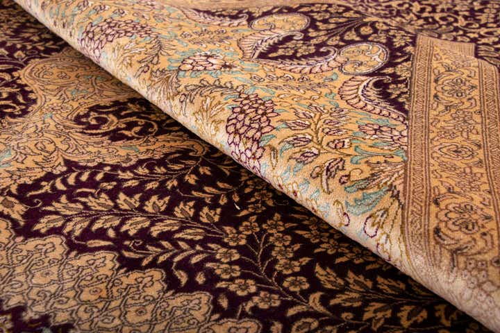 200cm x 295cm Handgeknüpft Ghom Silk Persisch Teppich
