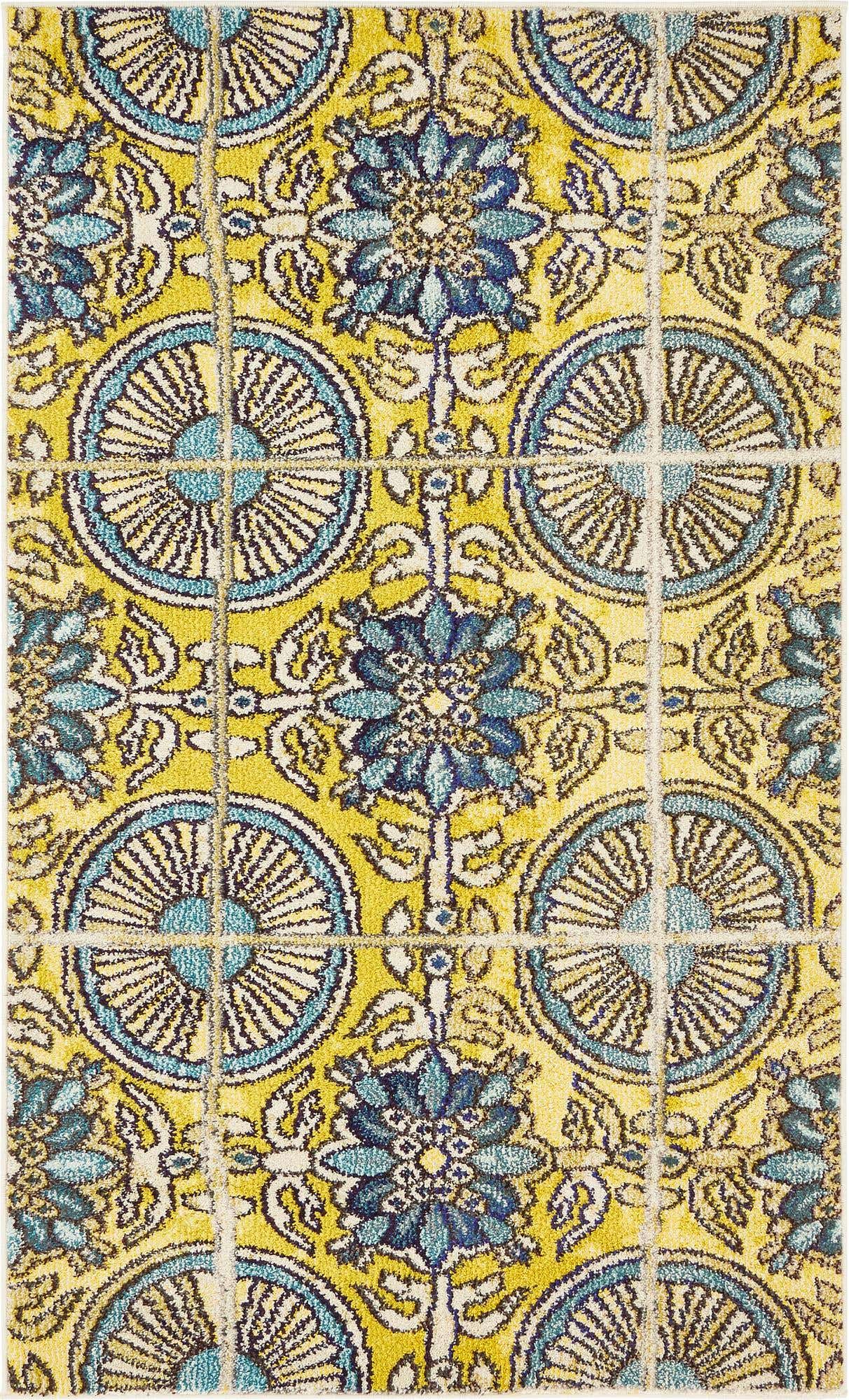 3' 3 x 5' 3 Washable Hyacinth Rug