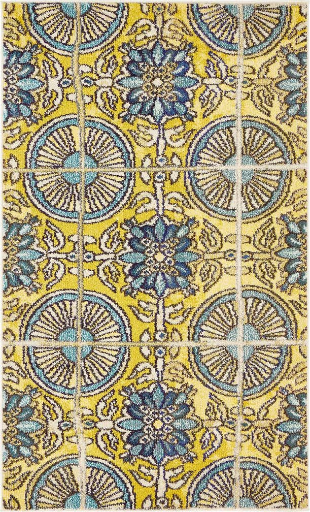 3' 3 x 5' 3 Washable Hyacinth Rug