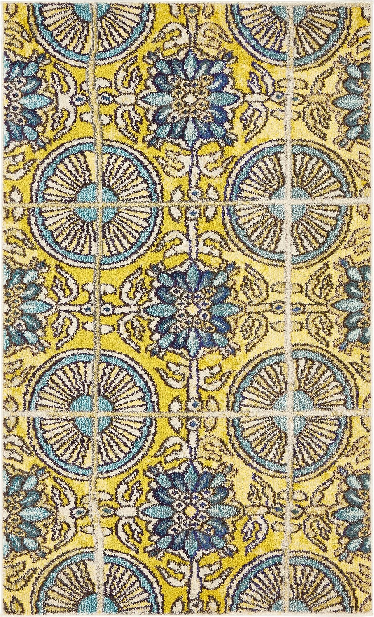 Gold Washable Hyacinth Rug