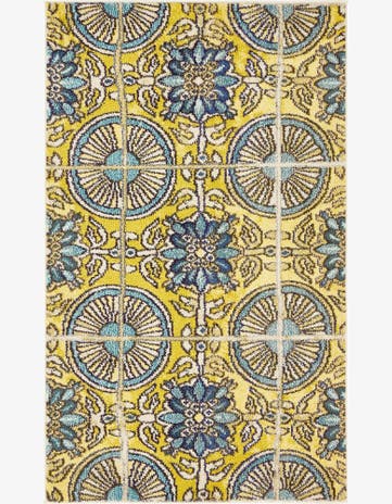 Gold Washable Hyacinth Rug