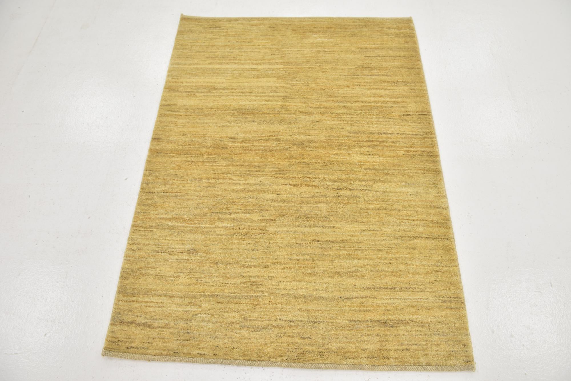 3' 4 x 4' 8 Hand Knotted Kashkuli Gabbeh Wool Rug